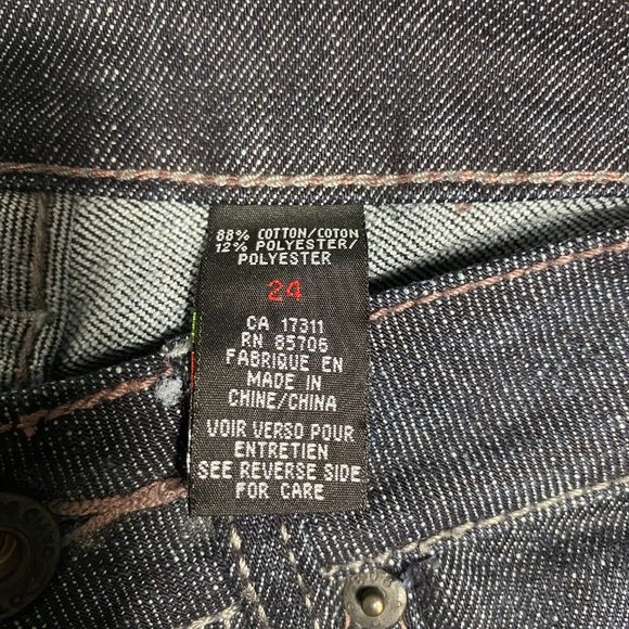 Buffalo Womens Jeans Mega X High Rise Bootcut Blue Black Rinse Sz 24x33 - Picture 7 of 15